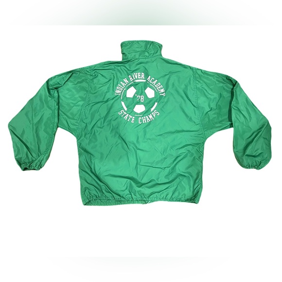 Russell Athletic Other - Vintage 1970s Russell Athletic Green Snap up Windbreaker Jacket Mens Small